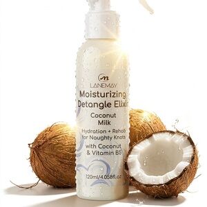 Coconut Milk Moisturizing Detangle Elixir - White